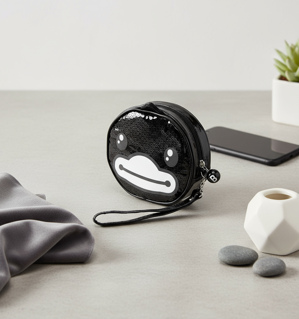 Kulturbeutel mit schwarzer Ente