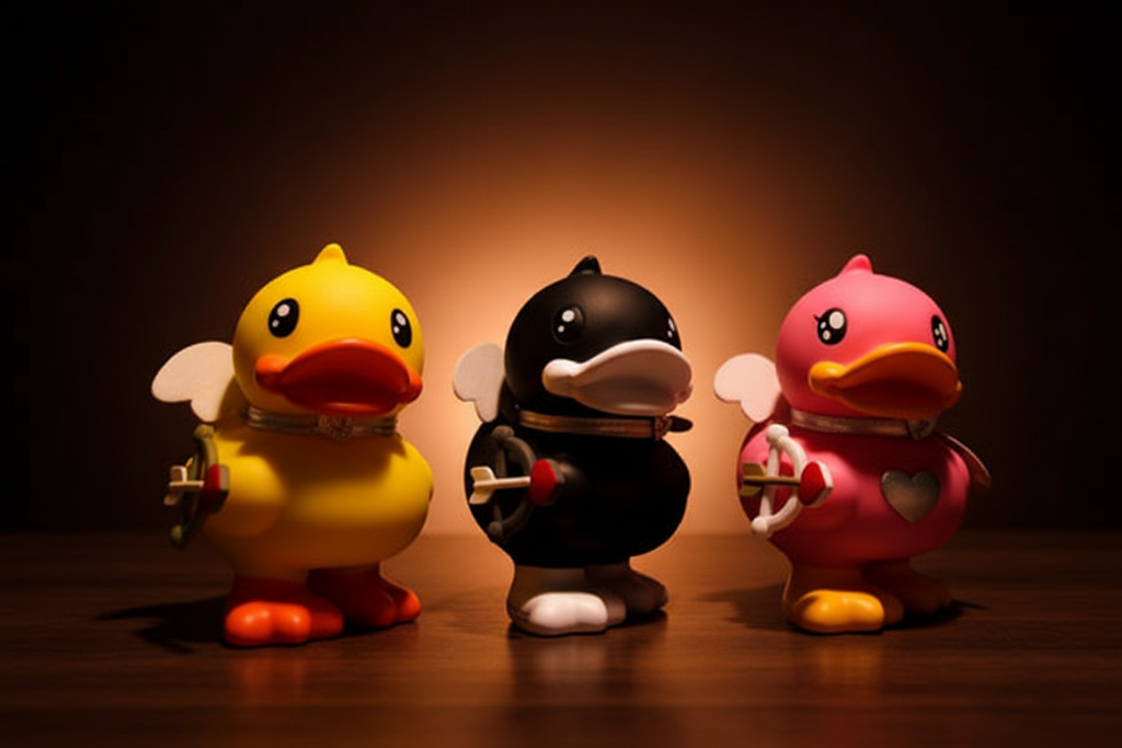 Cupid Pink Duck Money Box