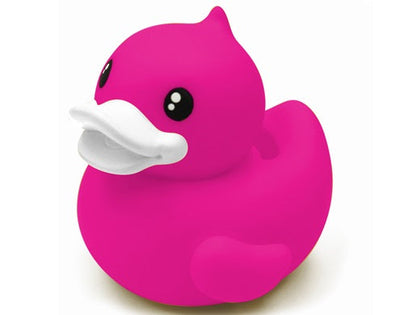 Kleine Spardose Ente Fuchsia