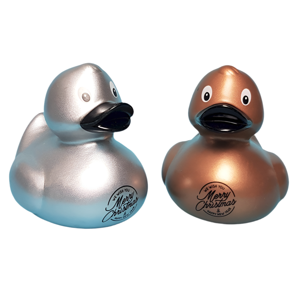 Ente Wir wünschen Ihnen frohe Weihnachten und ein gutes neues Jahr