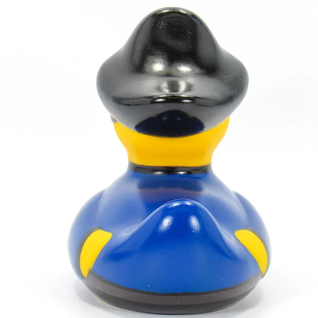Mini Canard Pirate Bud Duck - vue arrière du chapeau et de la veste bleue, BUD1435