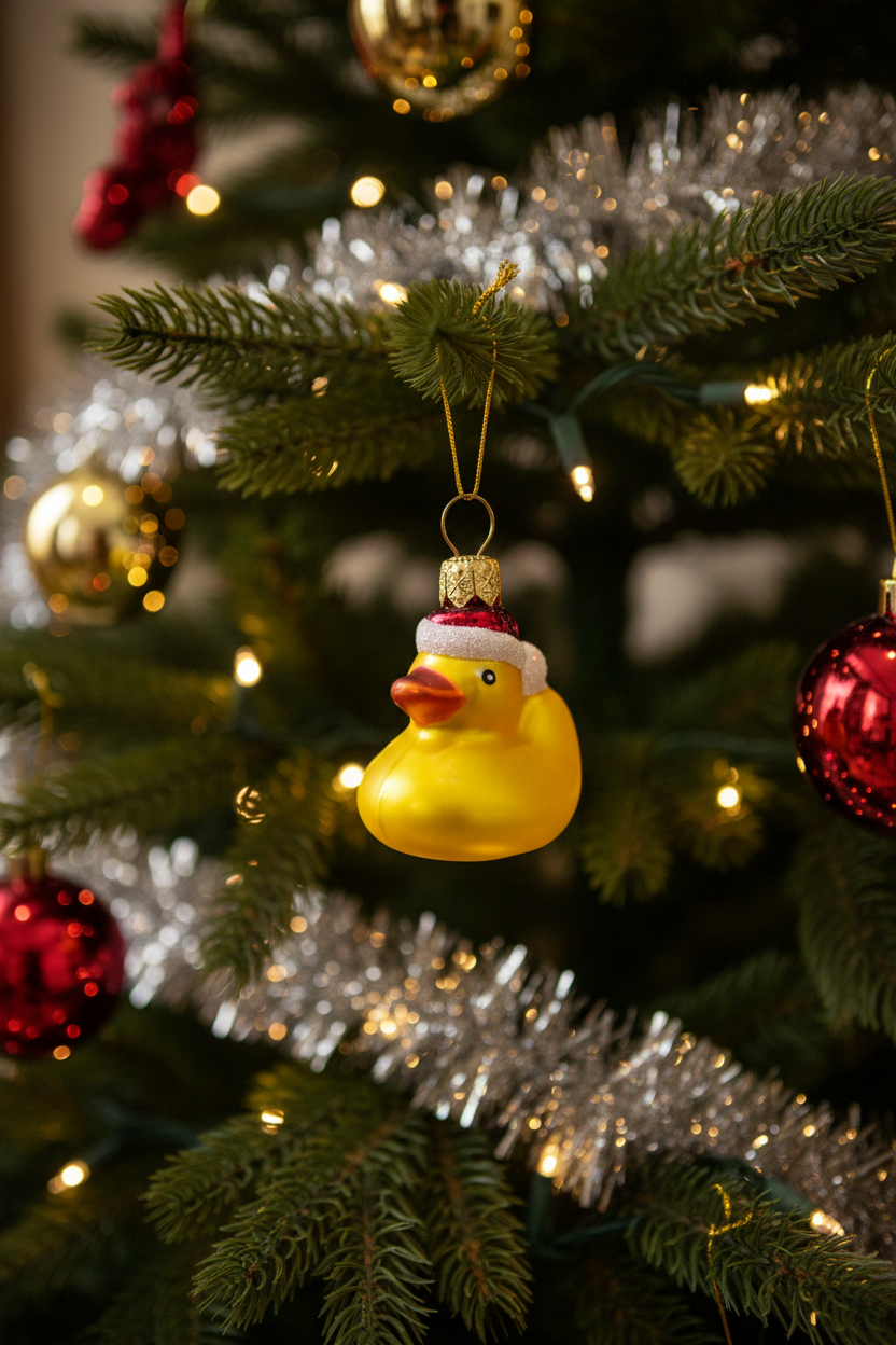 Badeente Weihnachtskugel