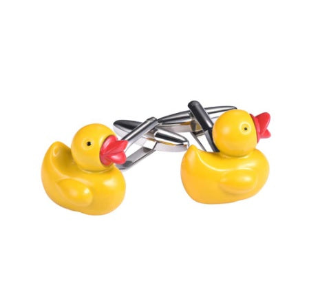 boutons-de-manchette-canard-de-bain