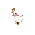 Oma Weiße Ente Button 