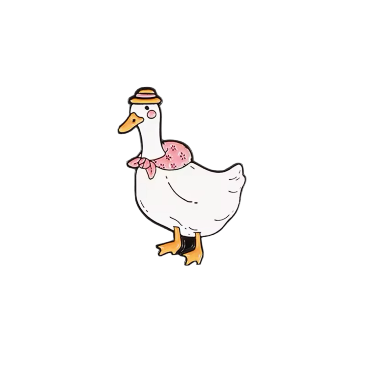Oma Weiße Ente Button 