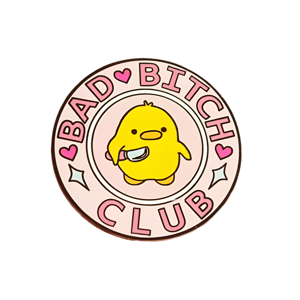 pins canard jaune bad bitch club
