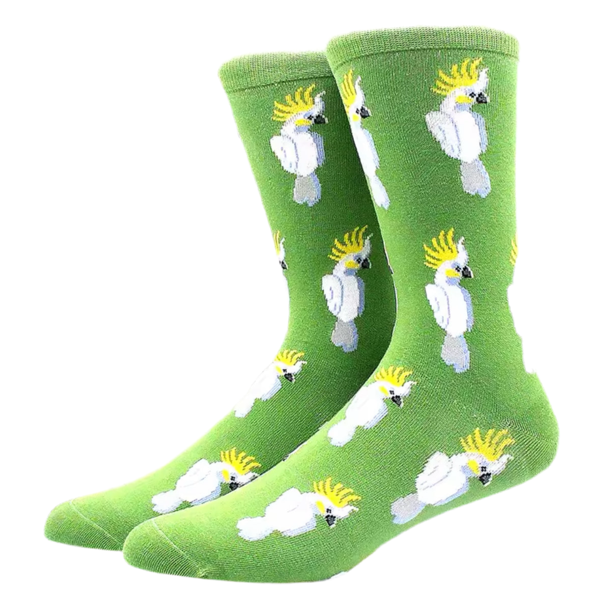 Chaussettes Vertes Cacatoès