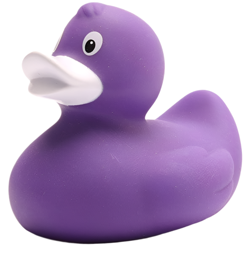 Klassische lila Ente