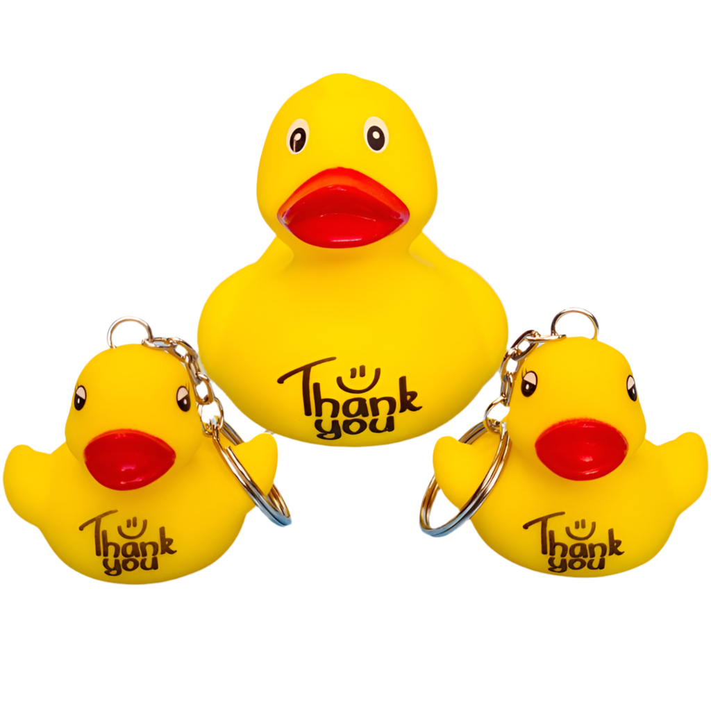 Porte-Clés Canard Jaune Thank You