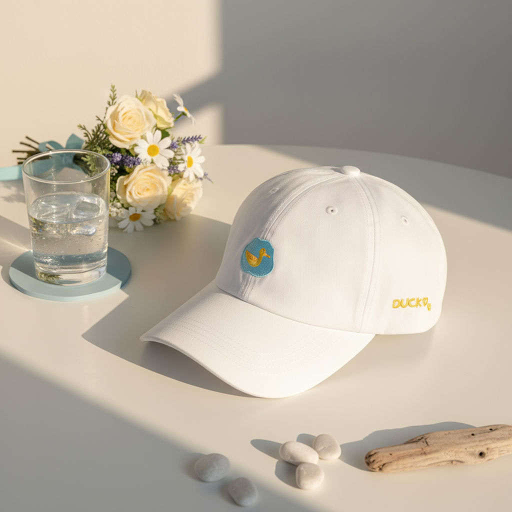 Casquette Blanche Canard "Duck"