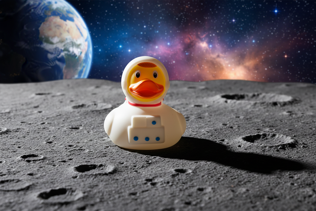 Enten-Astronaut