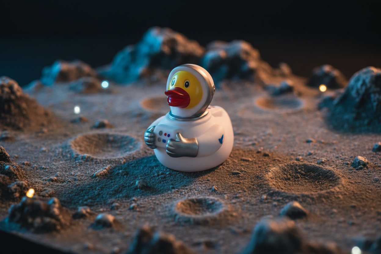 Enten-Astronaut