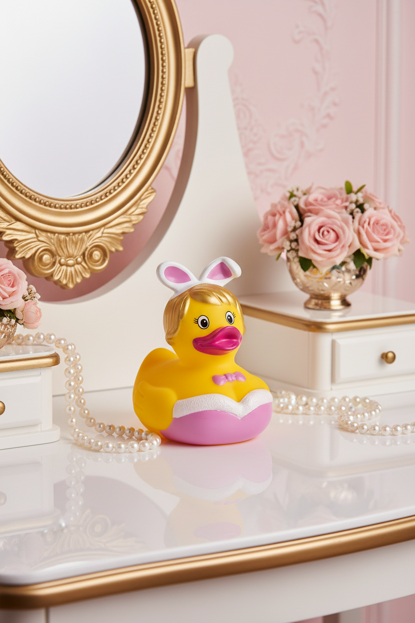 Ente Pin-up Hase Rosa