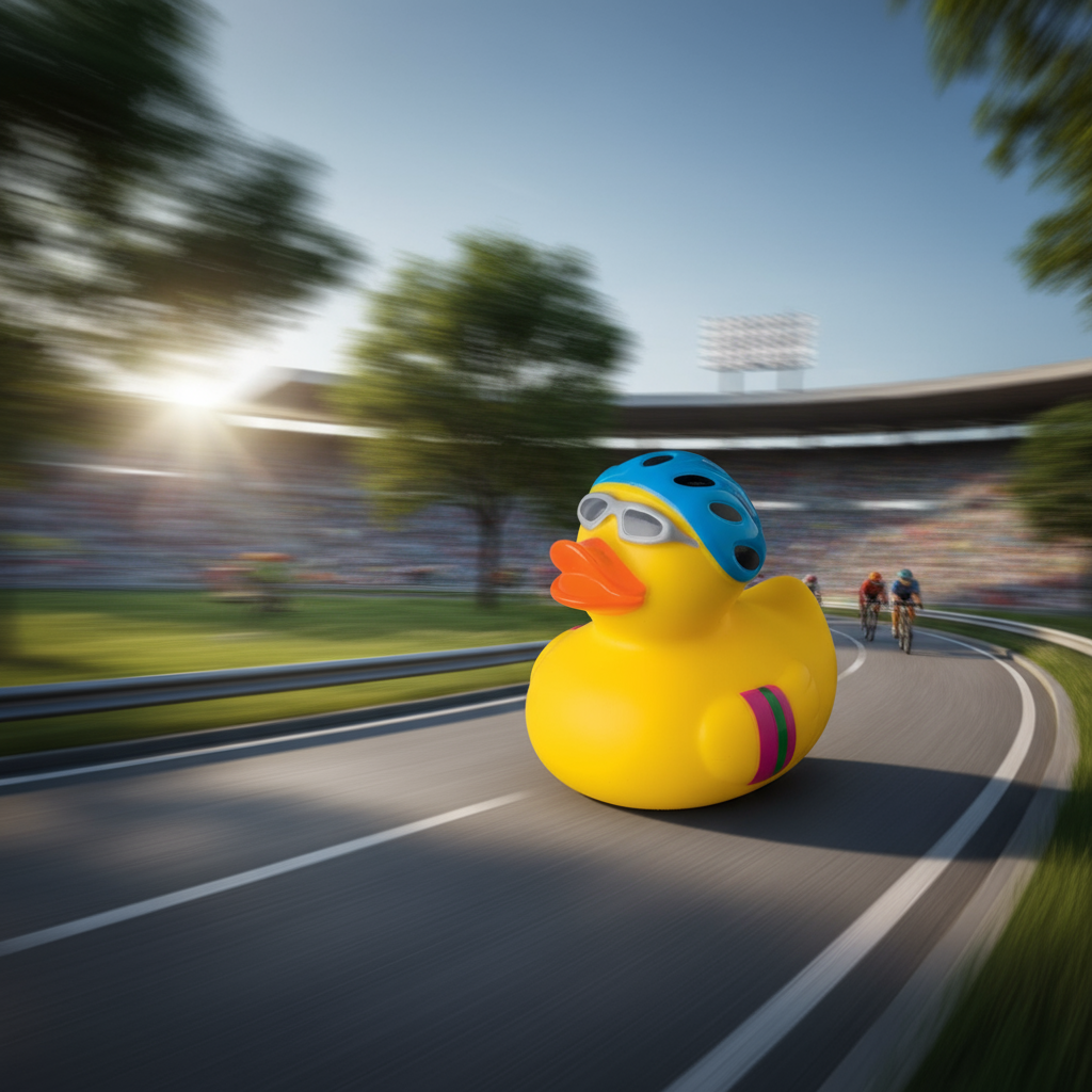 Ente Radfahrer