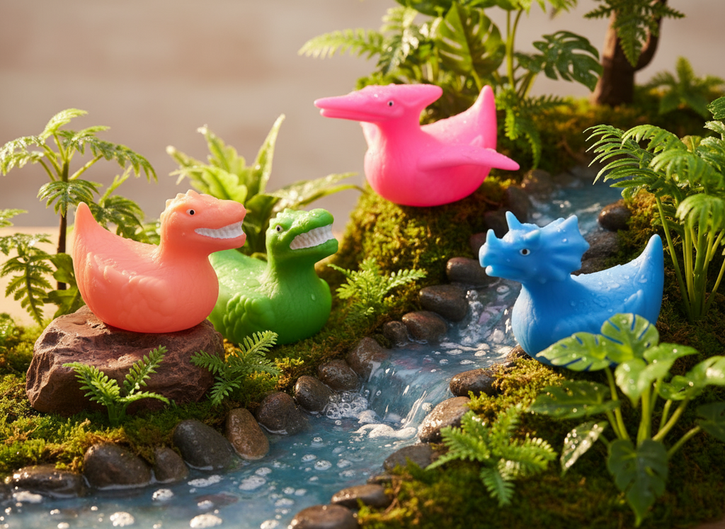 Small dinosaur ducks
