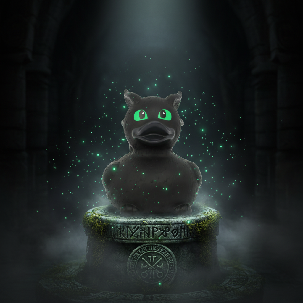 Schwarze Drachenente