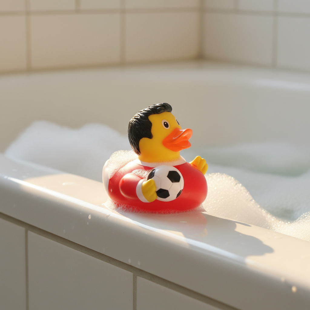 Red Football Duck