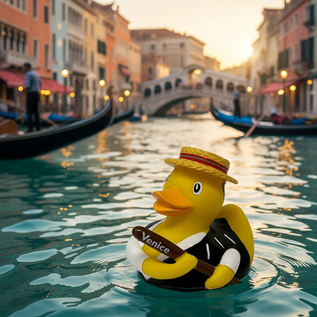 Gondolier duck Venice