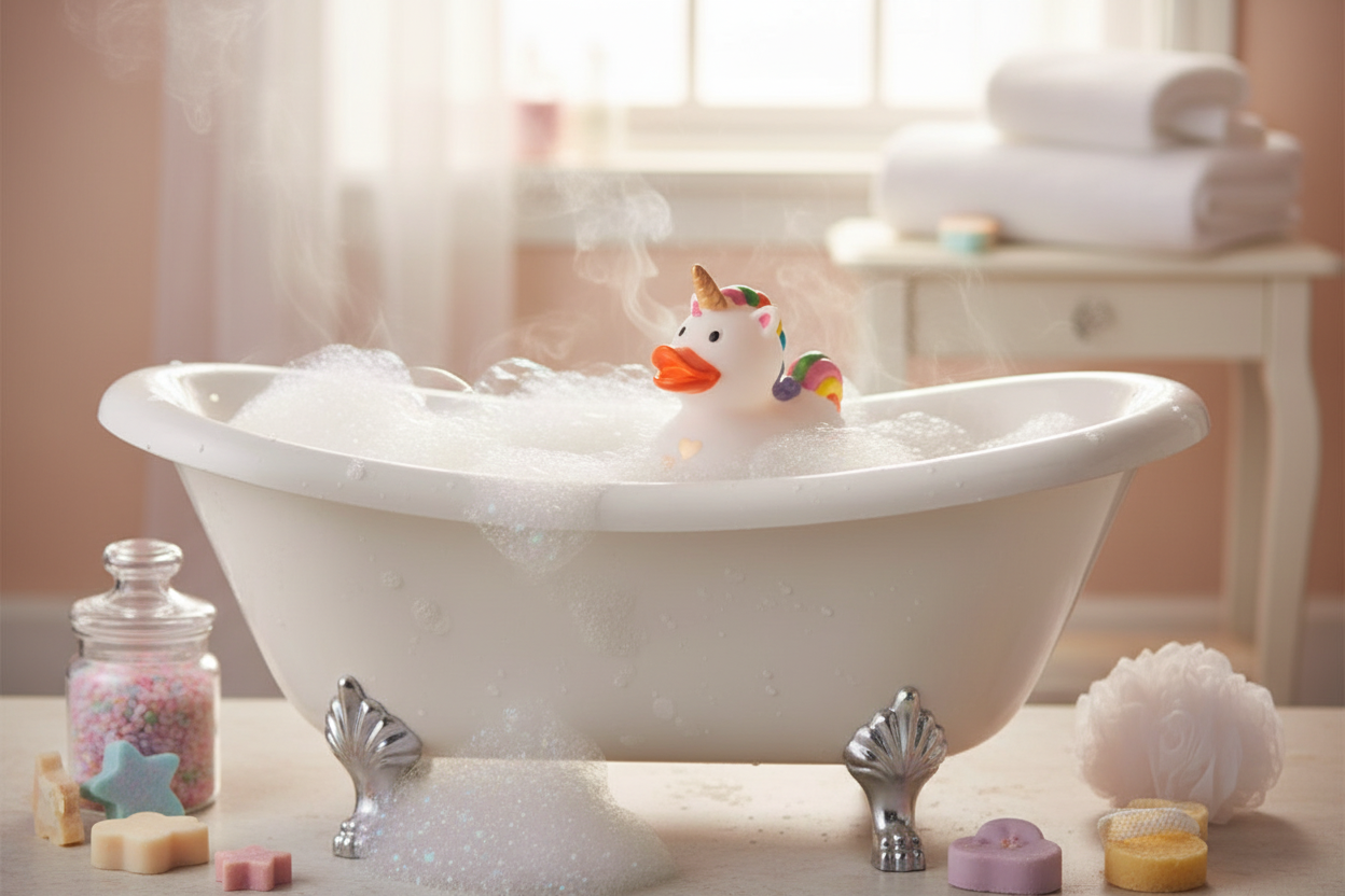 Canard Licorne Blanche Cœur