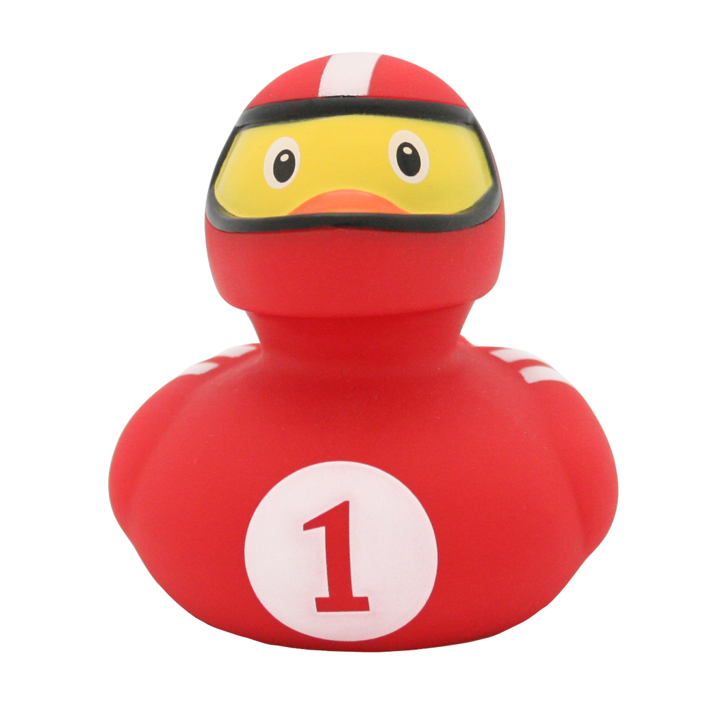 canard pilote de course rouge lilalu