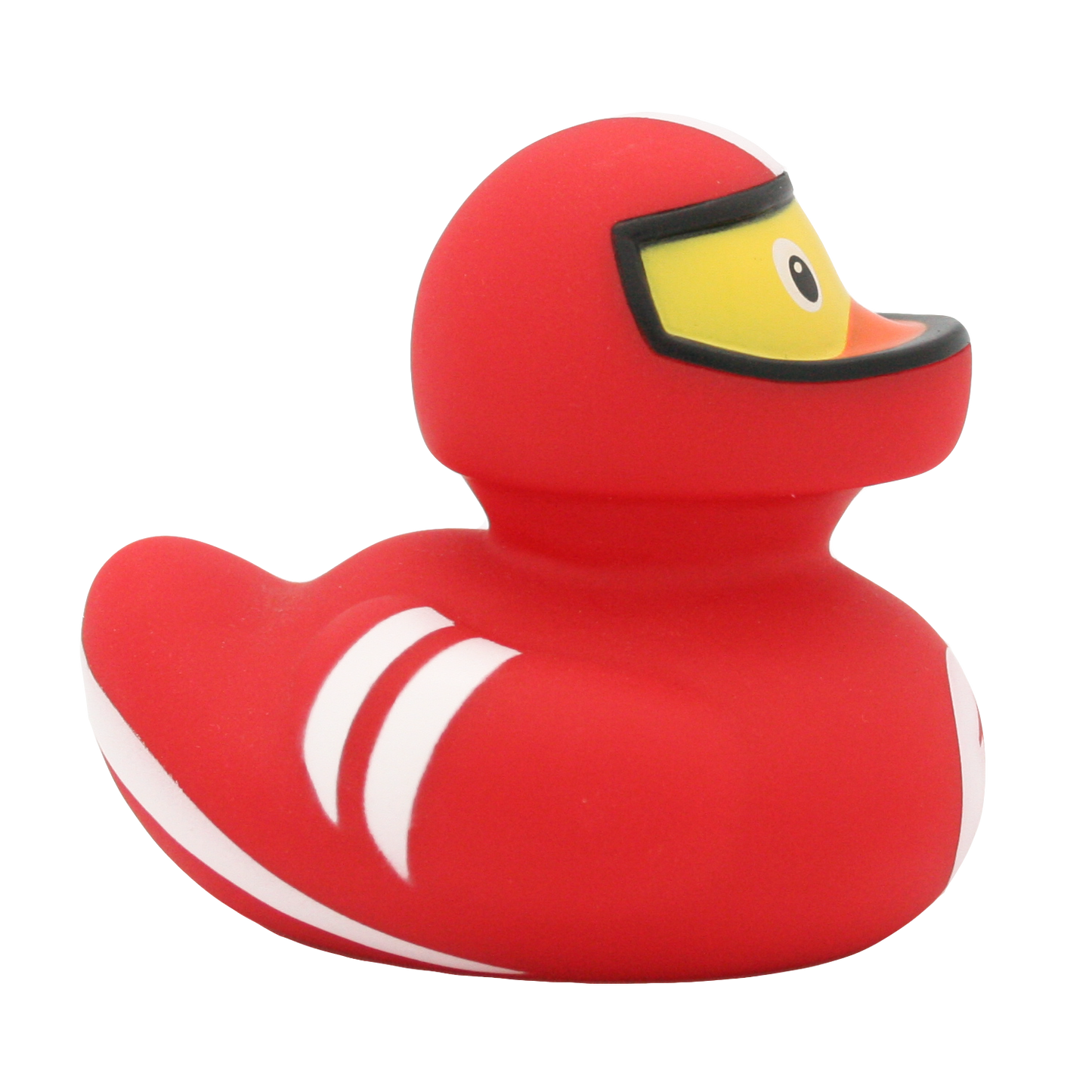 Red racing pilot duck