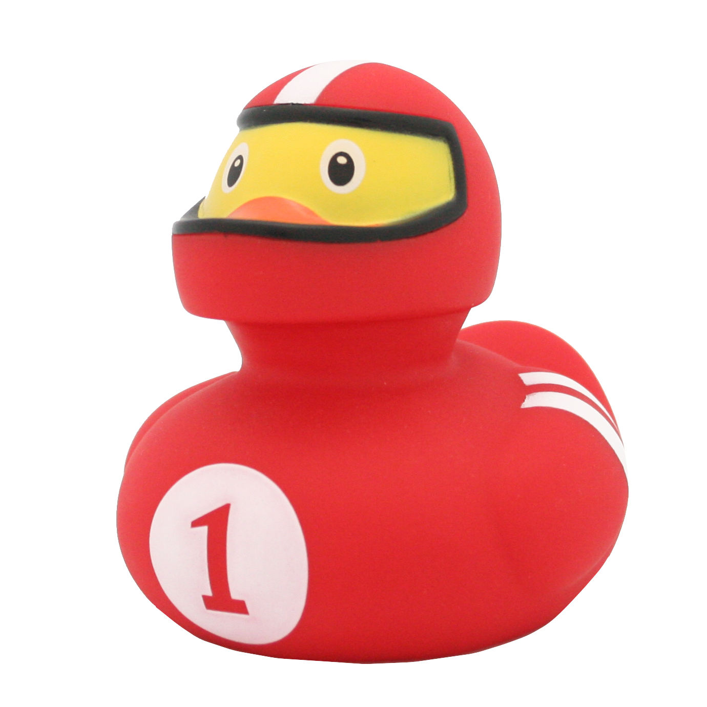 Red racing pilot duck