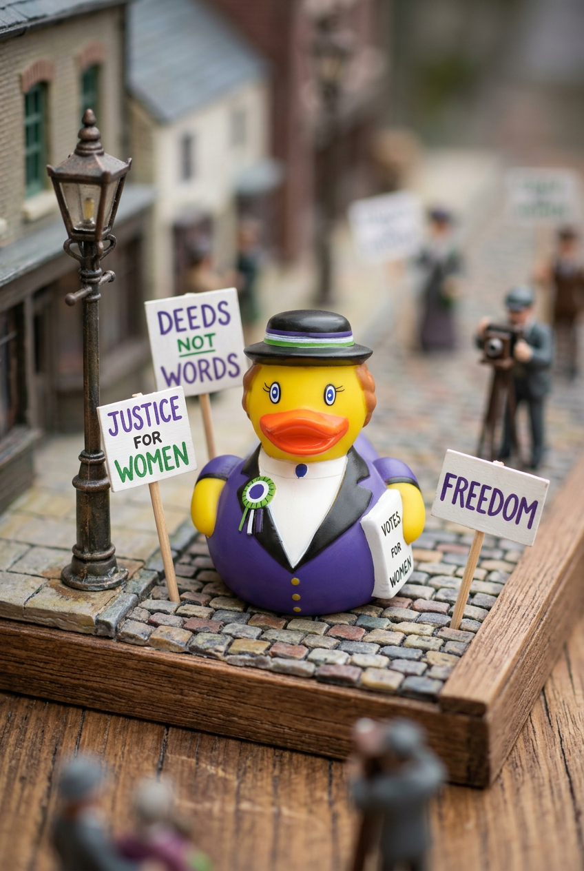 Canard Suffragette Yarto canard de bain 5015653540143