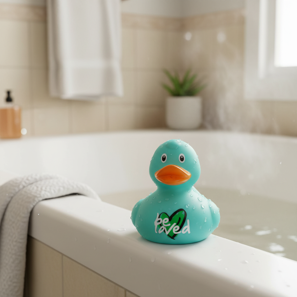 Türkis-Ente "Be Loved"