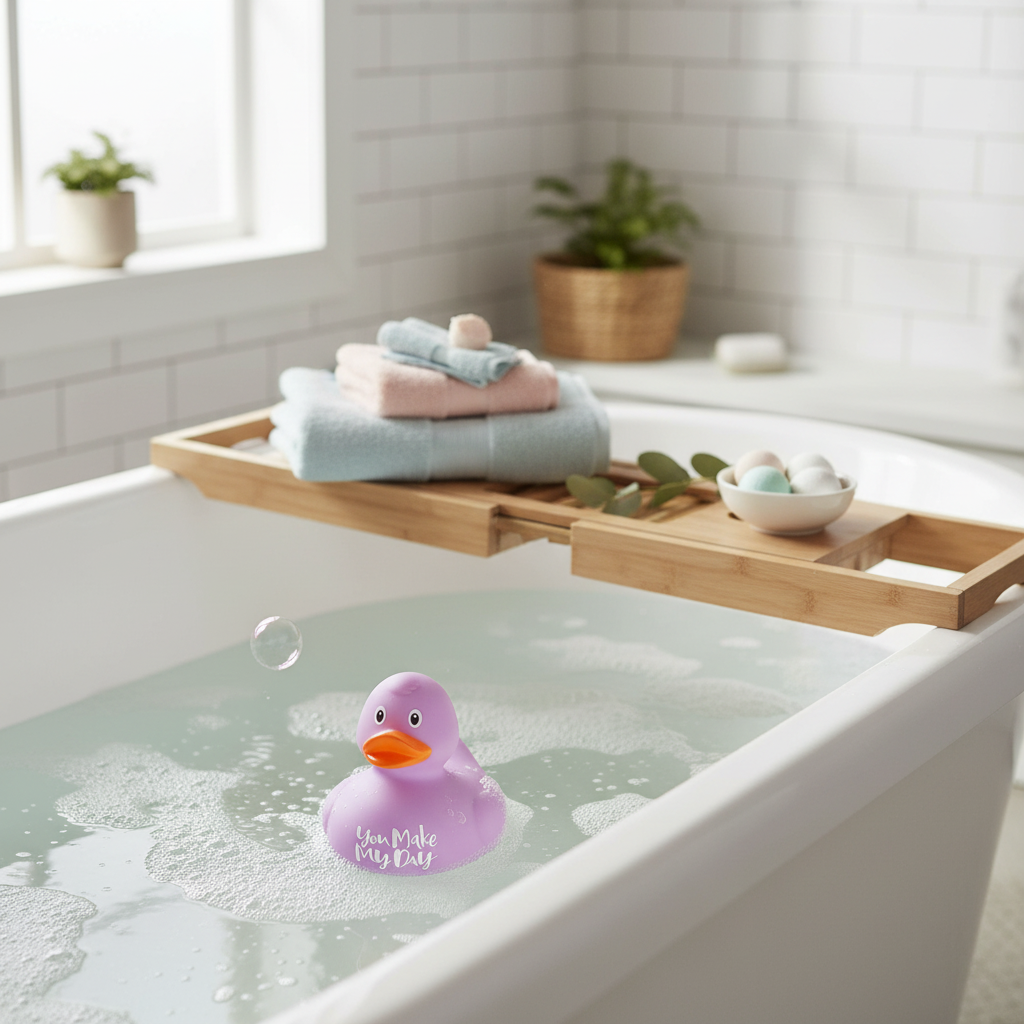 Lila Ente "Du machst meinen Tag"