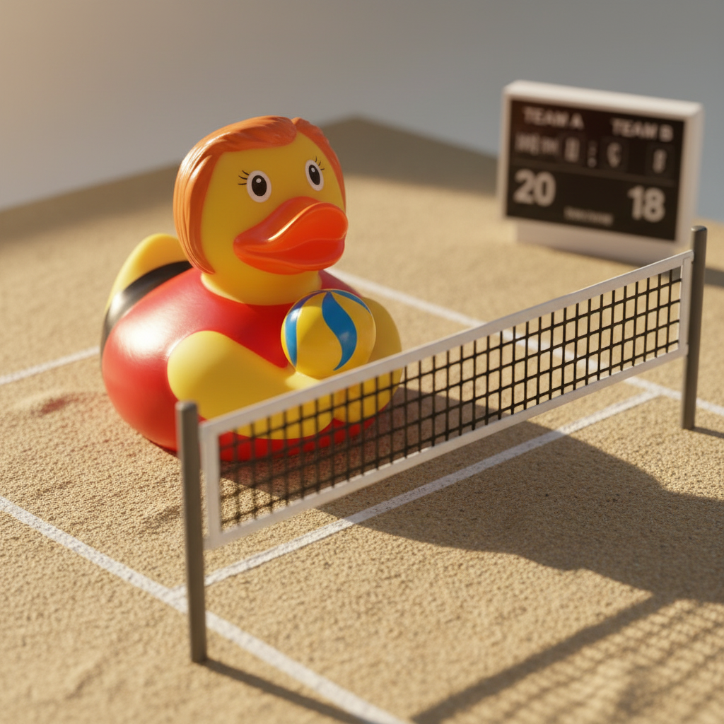 Volleyball duck