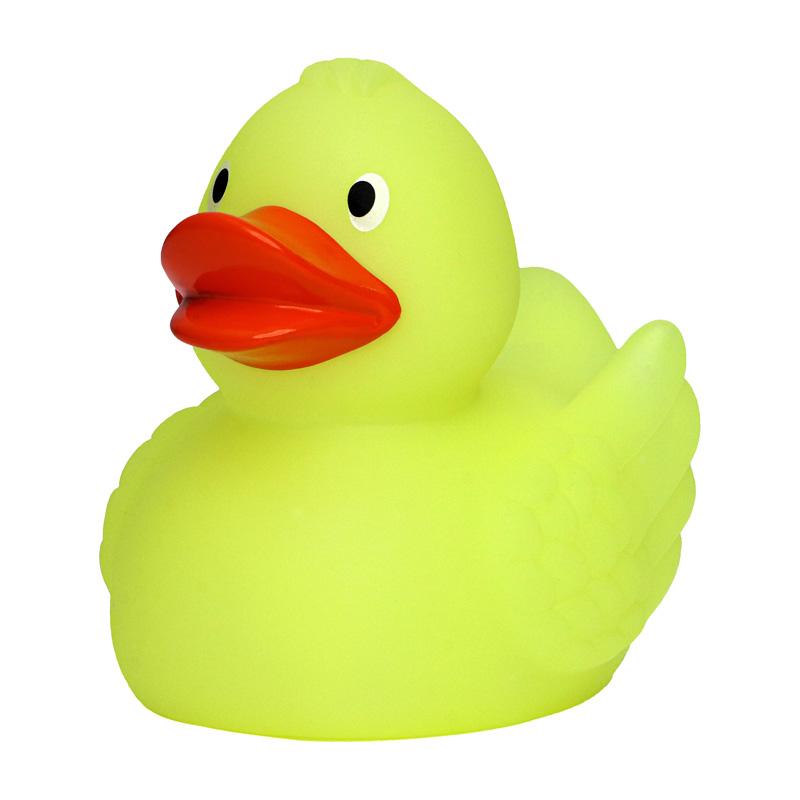 Phosphoreszierende gelbe Ente