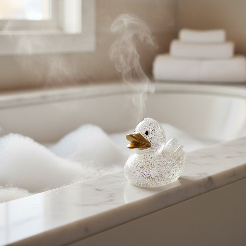 Gold Glitter Duck