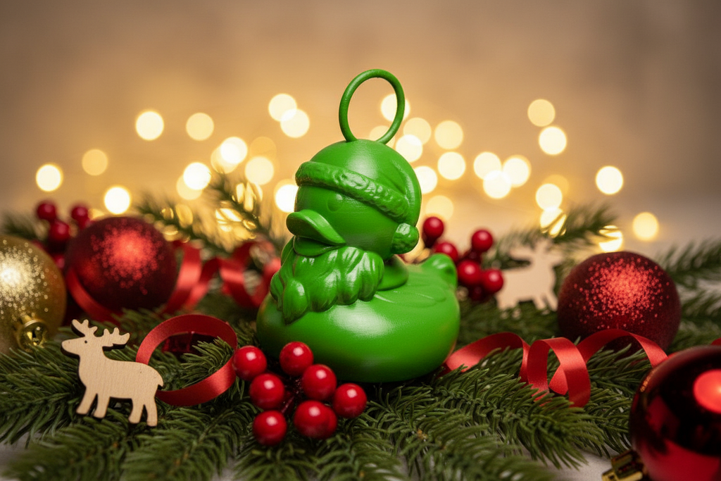 Ente Weihnachtsmann Ente zum Entenangeln