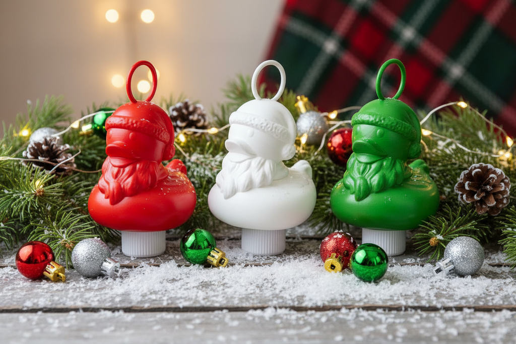 Ente Weihnachtsmann Ente zum Entenangeln