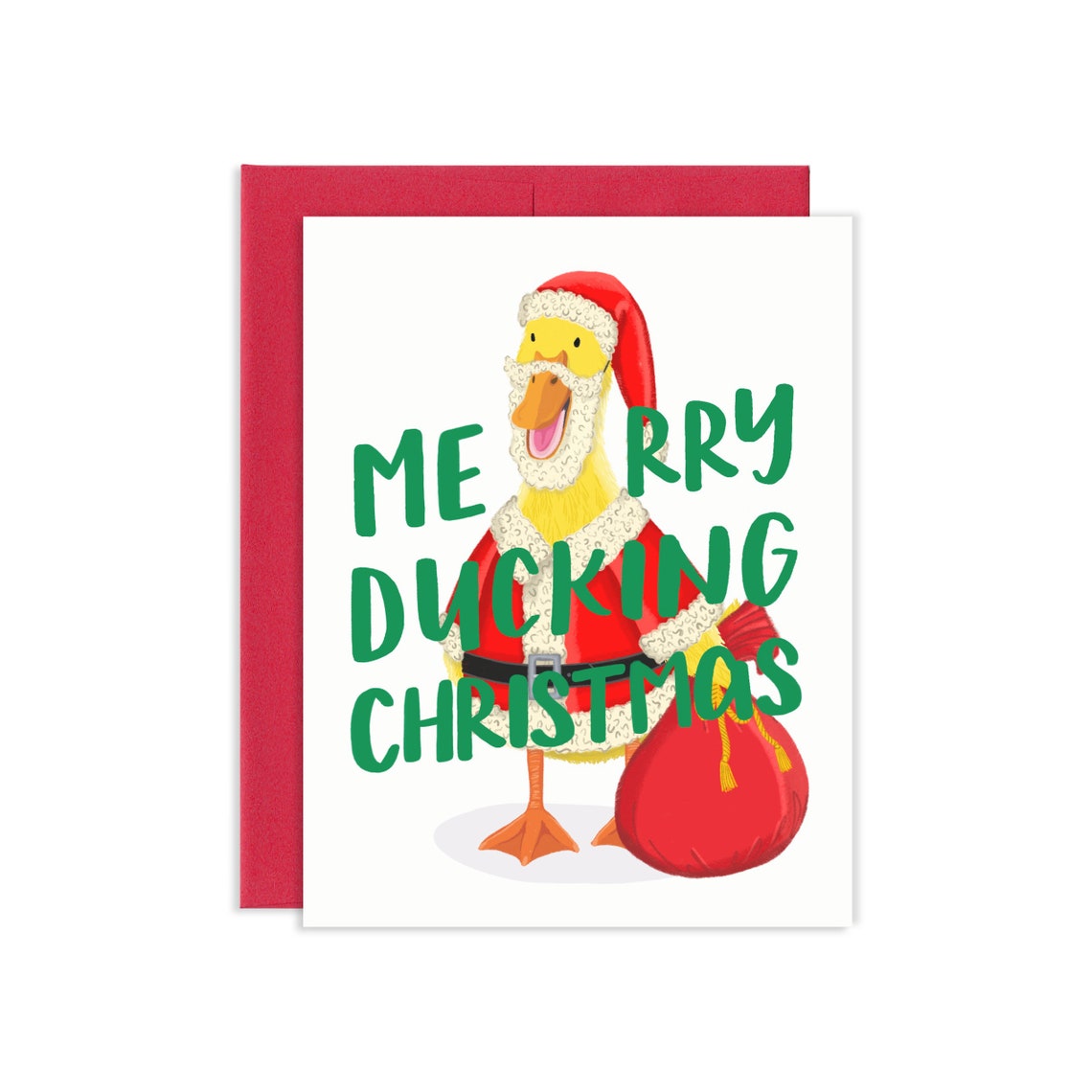 carte-de-voeux-canard-pere-noel-grey-street-paper