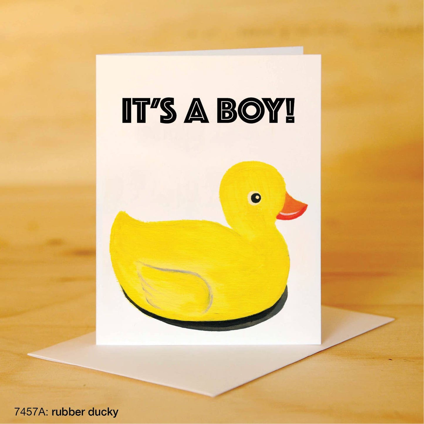 Duck boy birth card