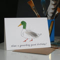 carte-danniversaire-canard-colvert-plume-cluck-cluck