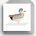 carte-de-voeux-canard-sarcelle-elegante-ellie-good-illustration
