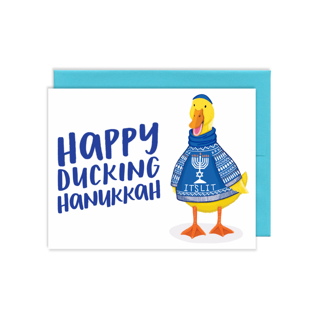 Duck Hanukkah Card