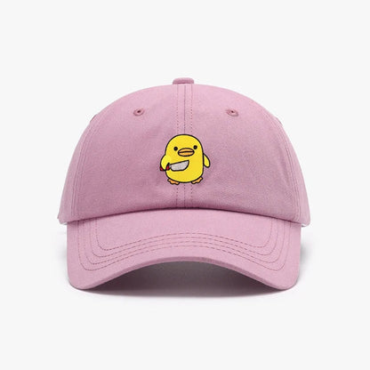 Yellow Duck Embroidered Knife Cap