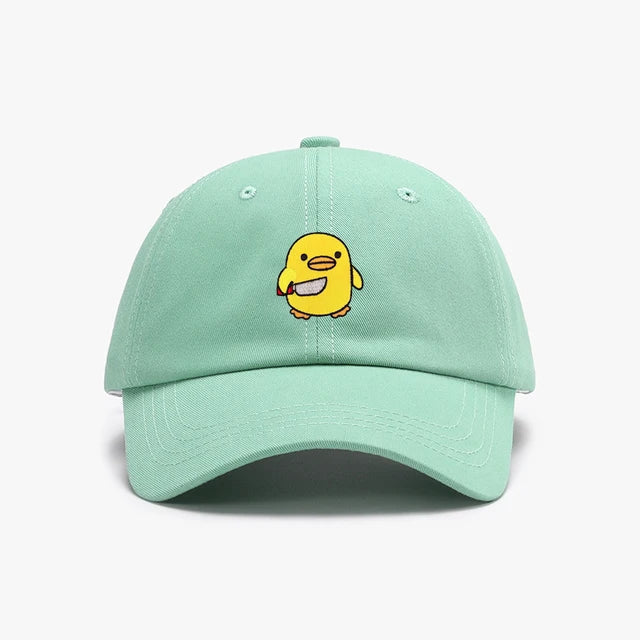 casquette-canard-jaune-couteau-brode
