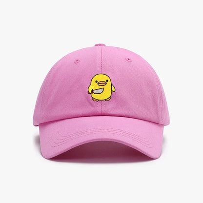 Yellow Duck Embroidered Knife Cap