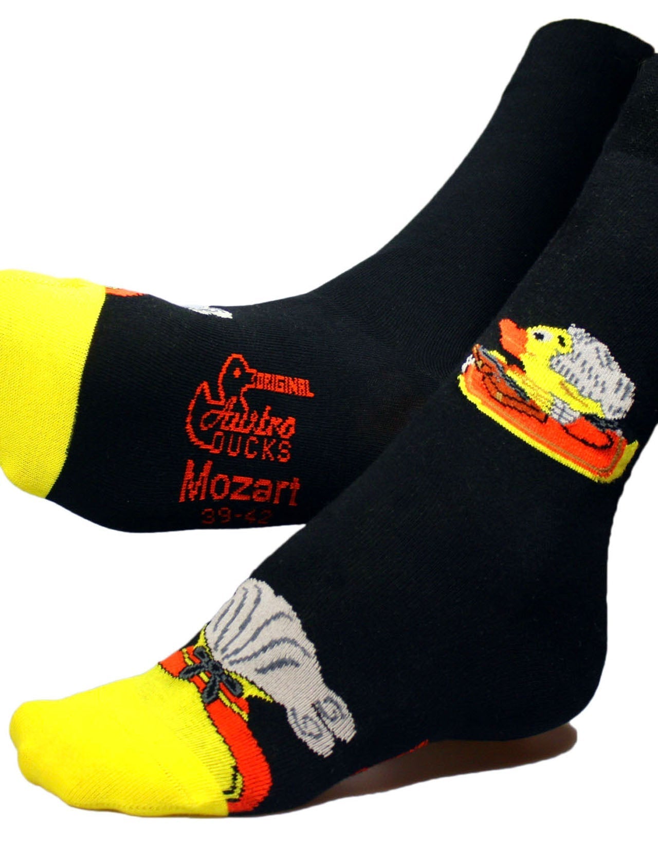 Chaussettes Canard Mozart Austroducks | Chaussettes Wolfgang Amadeus Mozart