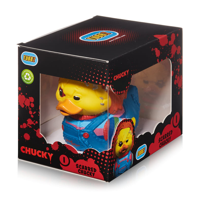 Canard Chucky Poupée Film d'horreur TUBBZ | Cosplaying Ducks Numskull Official Chucky Scarred TUBBZ (Boxed Edition)