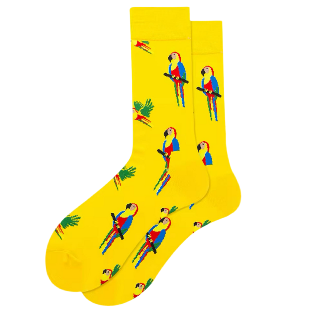 Chaussettes Perroquets Tropicaux