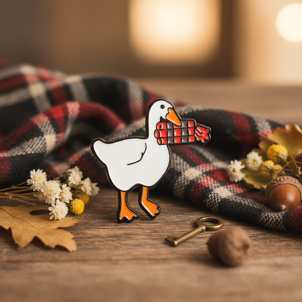 Weiße Entennadel mit TNT