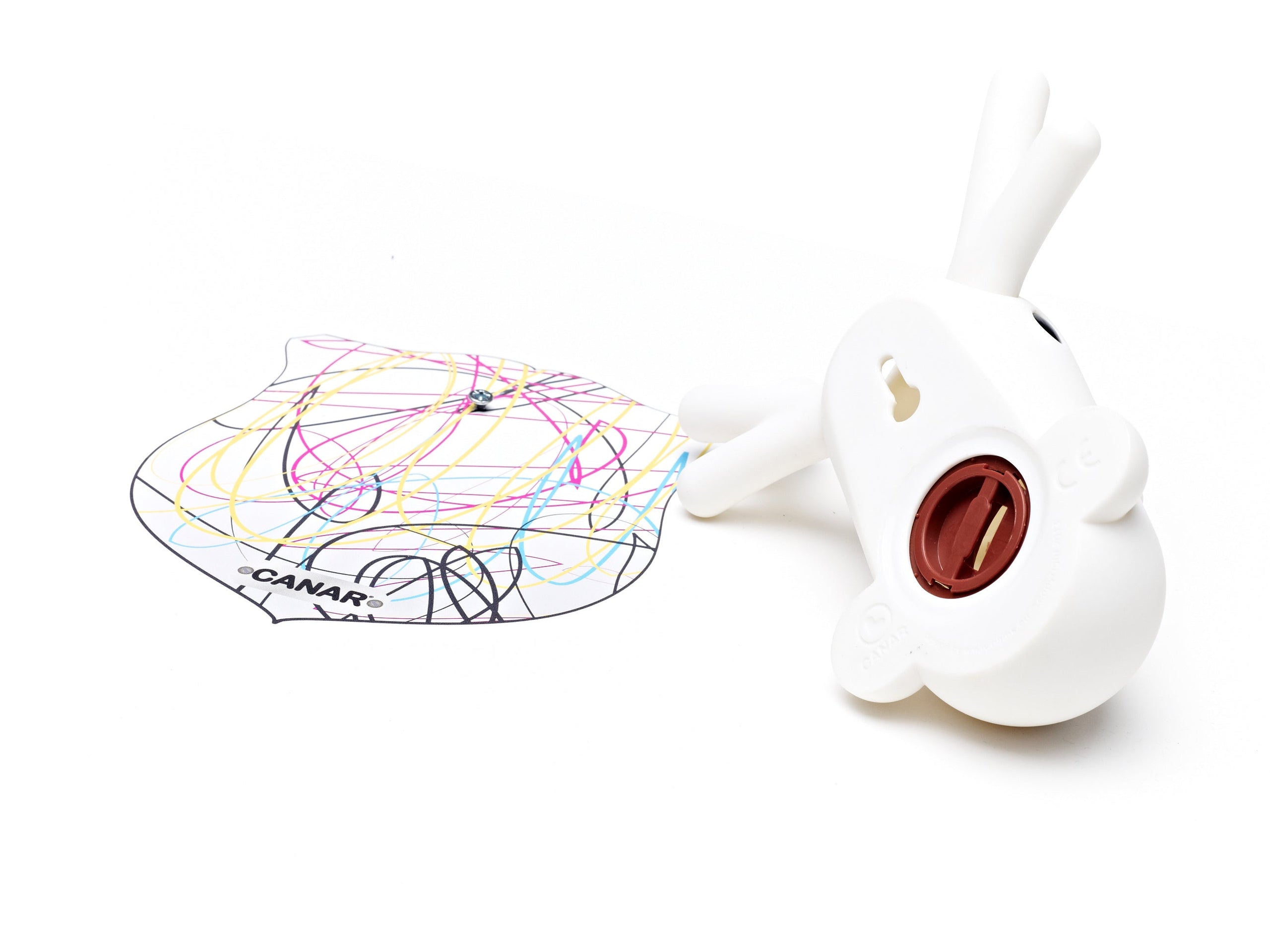 Wand-Spardose mit weißer Ente