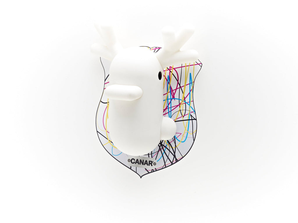 Wand-Spardose mit weißer Ente