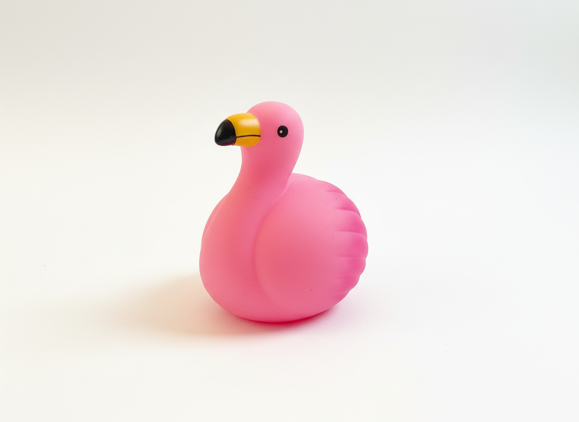 Leuchtendes rosa Flamingo-Badespielzeug