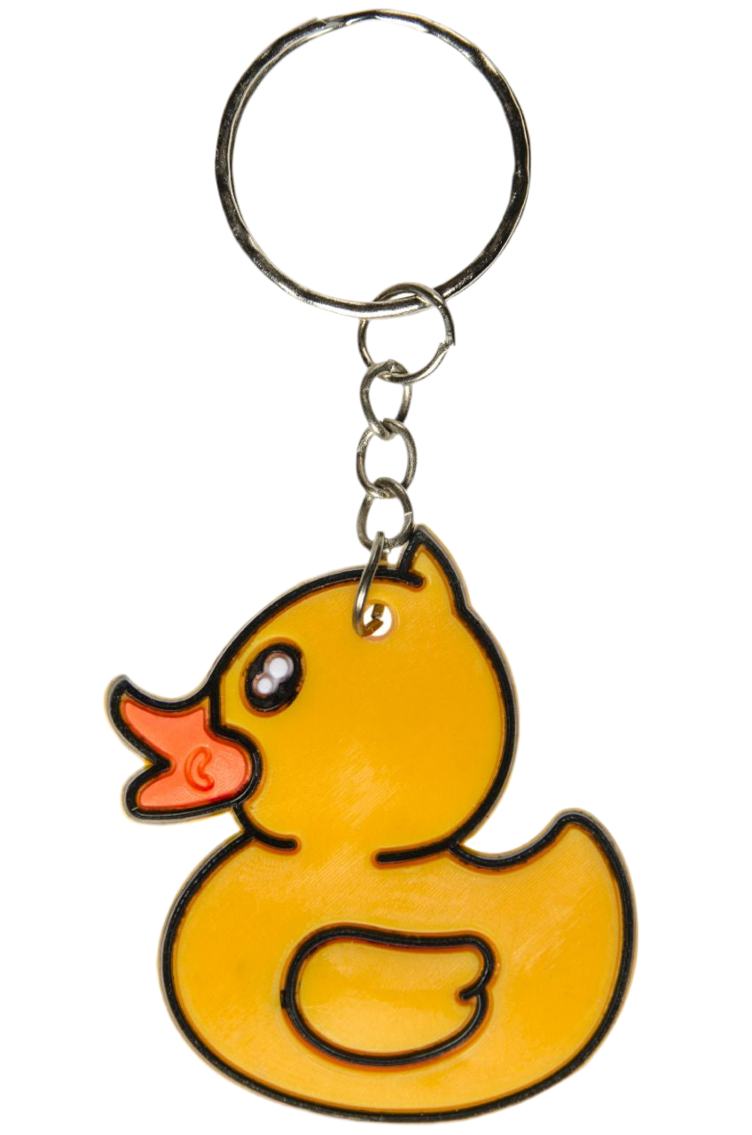 Color duck keychain